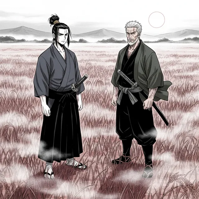 Manga-style AI comic panel sample generated with Tervix