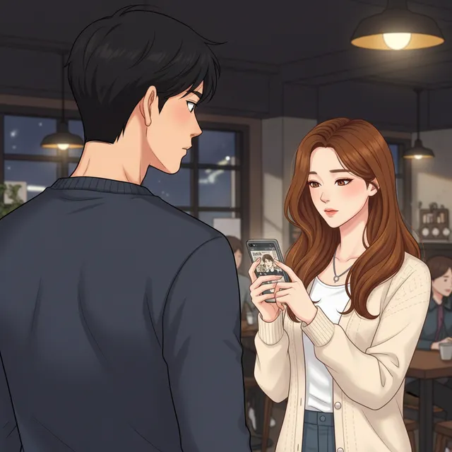 Webtoon-style AI comic panel sample generated with Tervix