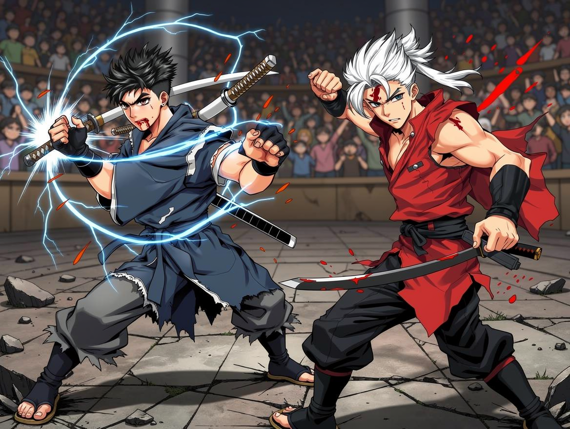 The Final Clash — Shonen Jump AI comic by qcrao